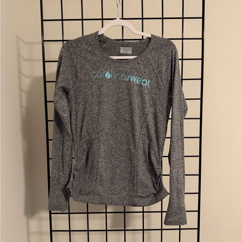 Athleta Heather Gray Long Sleeve Tee